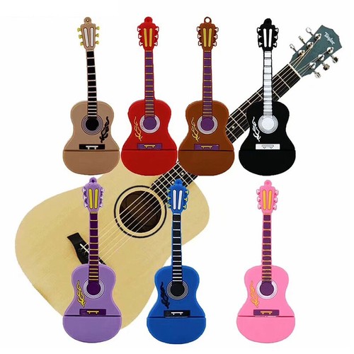 Cute pvc chitarra chiavetta - pvc,